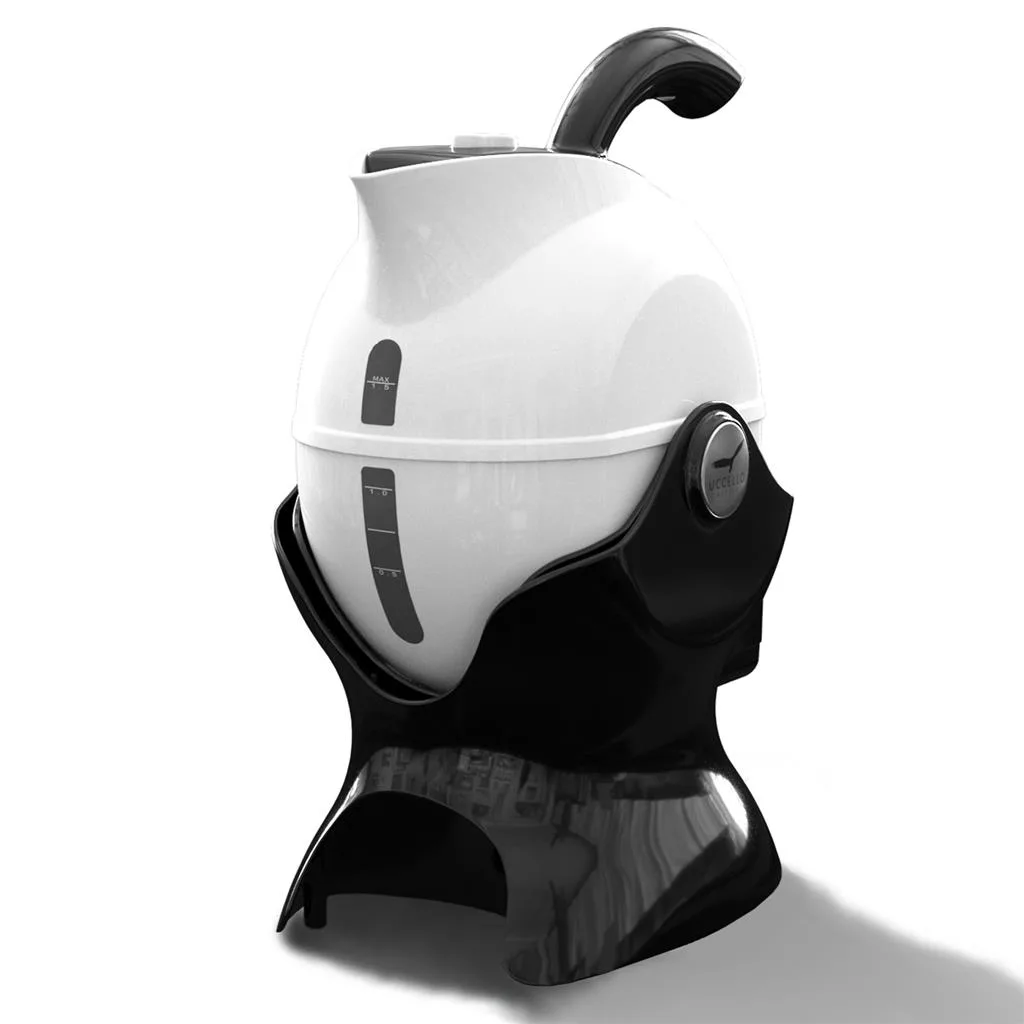 Uccello Powered Kettle Tipper Black White