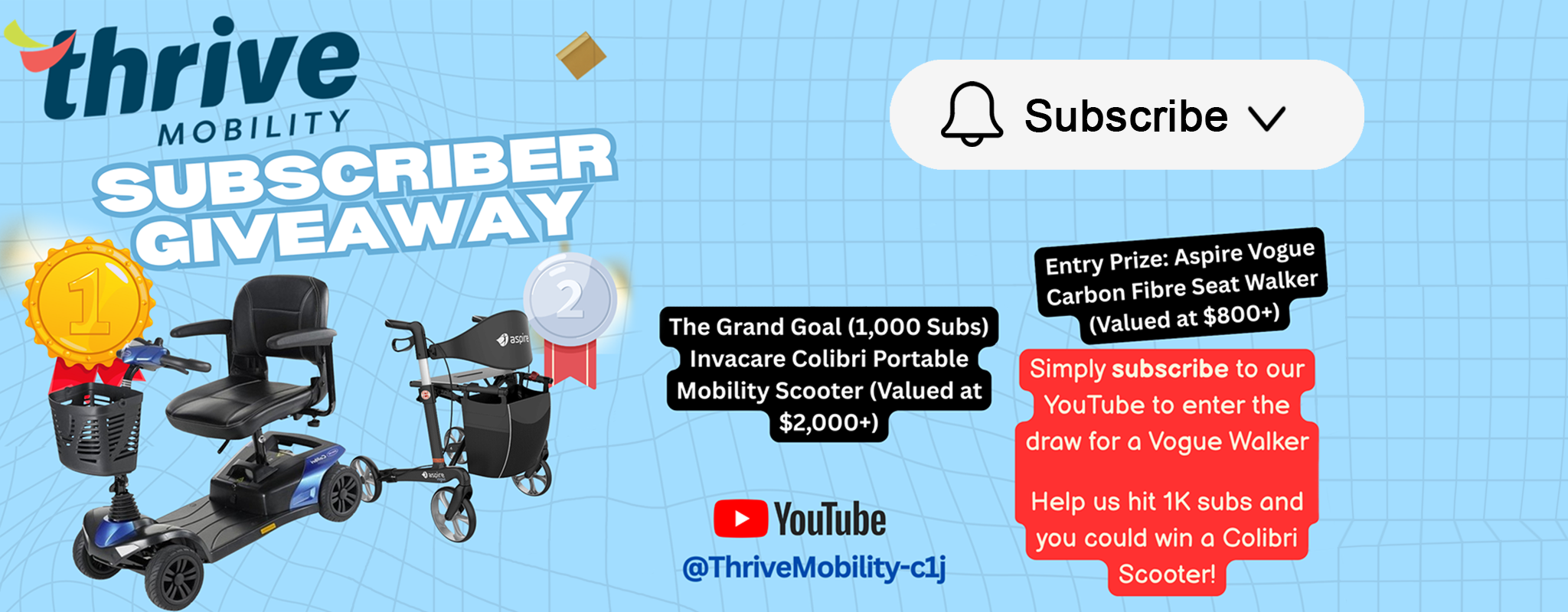 thrivemobility subscriber giveaway